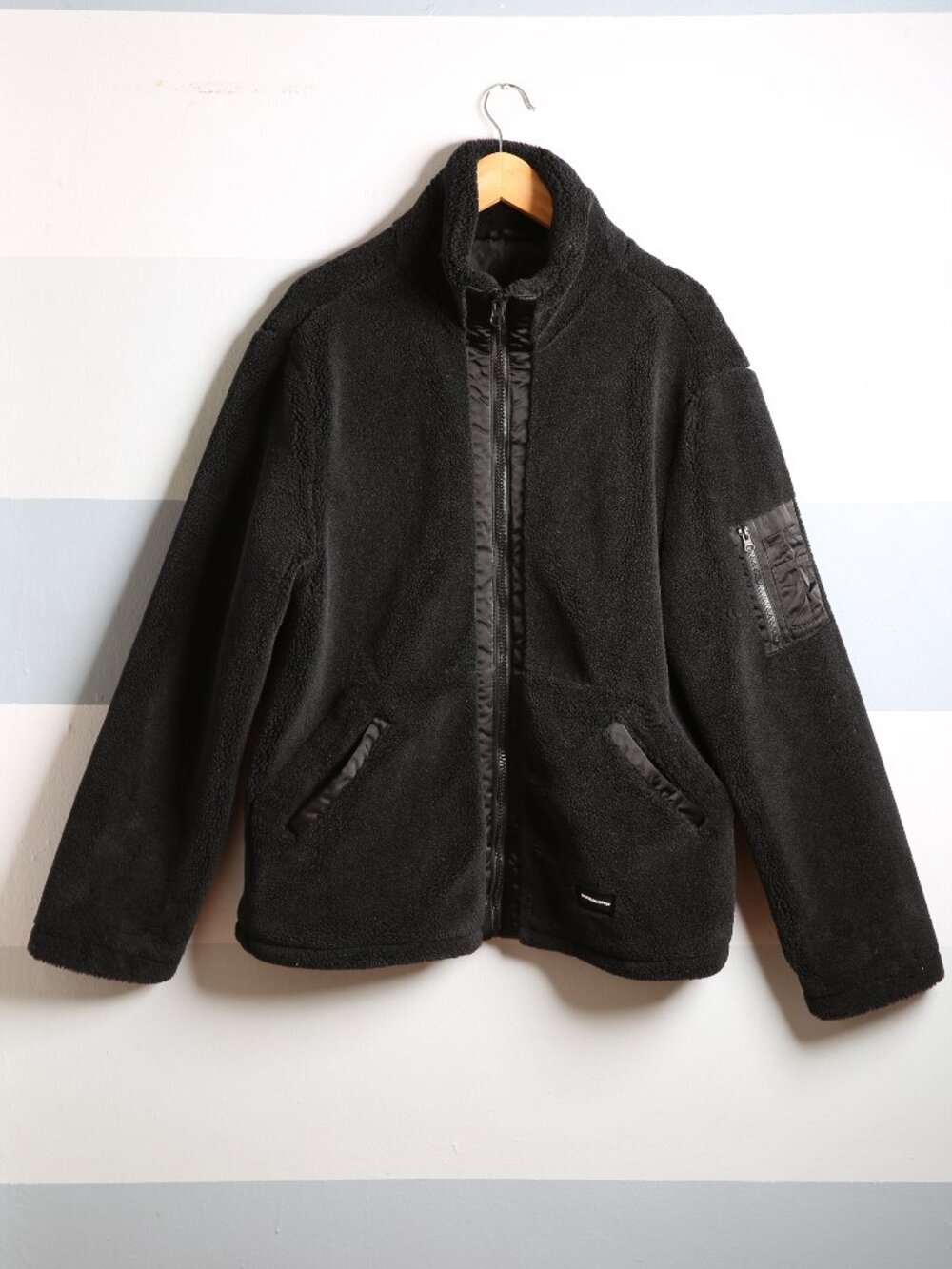 ASOS Unrvlld Spply Sherpa Fleece Zip-Up Jacket | Size Large